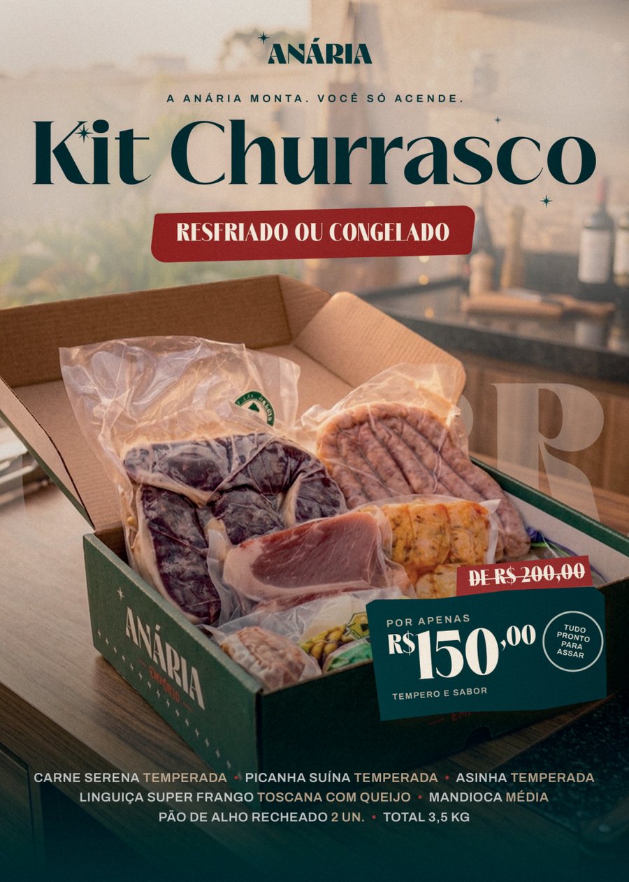 Arte Anária: Kit Churrasco, cartaz A4